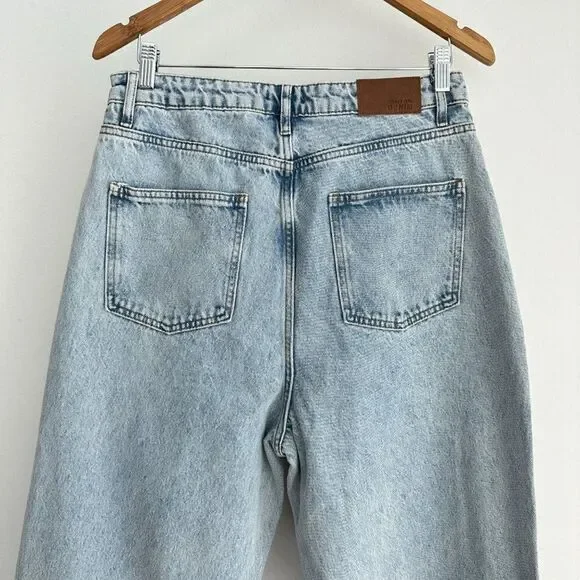 NWT Nasty Gal High Waist Wide Leg Cut Out Jeans - Picture 6 of 11